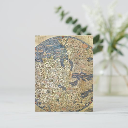 Fra Mauro Map Briefkaart (Staand voorkant)