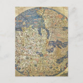 Fra Mauro Map Briefkaart (Voorkant)