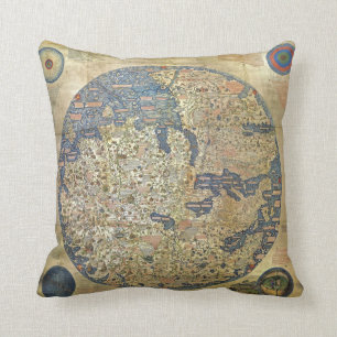 Fra Mauro Map Pillow Kussen