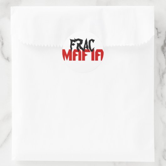 Frac mafia ronde sticker (Tas)