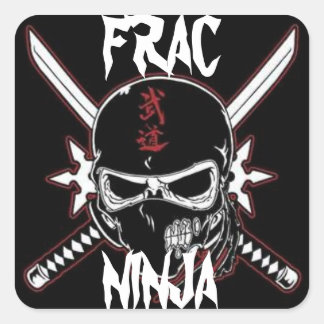 Frac ninja vierkante sticker