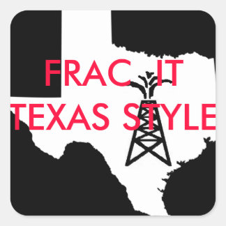 Frac Texas Vierkante Sticker