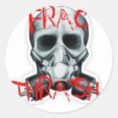 FRAC THRASH RONDE STICKER (Voorkant)