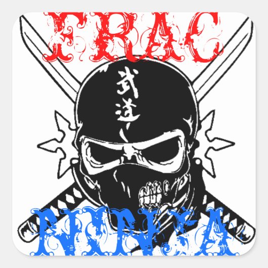 FRAC VIERKANTE STICKER (Voorkant)