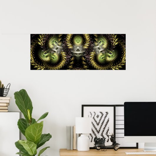 Fracamaska Fractal Poster (Thuiskantoor)