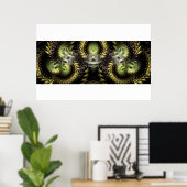 Fracamaska Fractal Poster (Thuiskantoor)