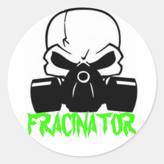 FRACINATOR RONDE STICKER (Voorkant)
