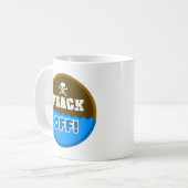 FRACK UIT! - fracking/vervuiling/activist/protesta Koffiemok (Voorkant links)