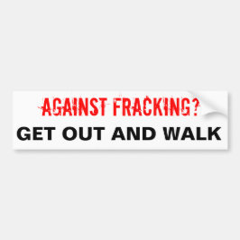 Fracking Bumpersticker, wit Bumpersticker