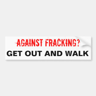 Fracking Bumpersticker, wit Bumpersticker