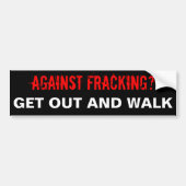 Fracking Bumpersticker, zwart Bumpersticker (Voorkant)