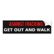 Fracking Bumpersticker, zwart
