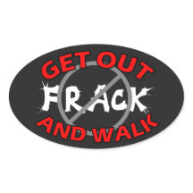 Fracking Bumpersticker, zwart