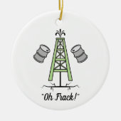 Fracking Oil Rig Keramisch Ornament (Voorkant)