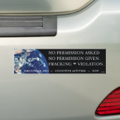 Fracking = SCHENDING Bumpersticker (Op auto)