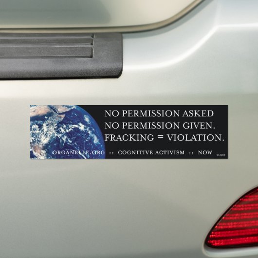 Fracking = SCHENDING Bumpersticker (Op auto)