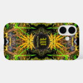 fracktalKan Aangepaste Naam Monogram Telefoon Geva Case-Mate iPhone Case (Achterkant (horizontaal))