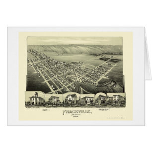 Frackville, PA Panorama Kaart - 1889