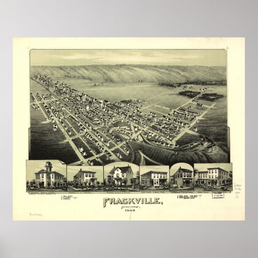 Frackville, Pennsylvania (1889) Poster (Voorkant)