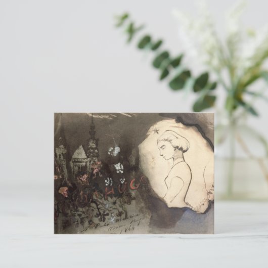 Fracta Juventus, 1864 Briefkaart (Staand voorkant)