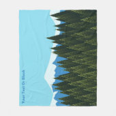 Fractaal bos fleece deken (Voorkant)