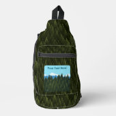 Fractaal bos sling bag (Voorkant)