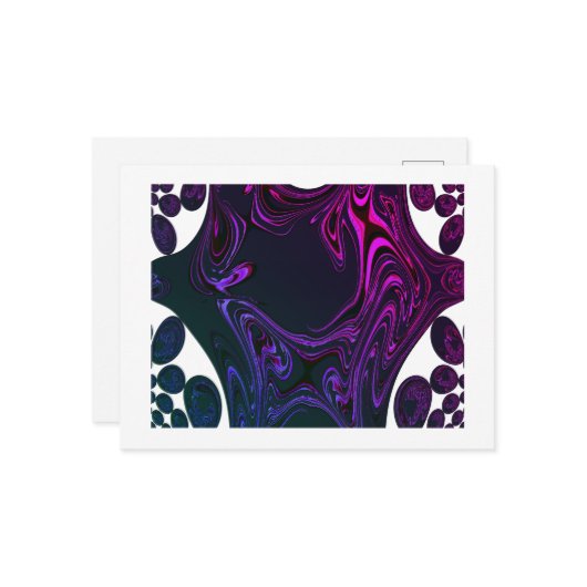 Fractaal Briefkaart (Voorkant / Achterkant in situ)