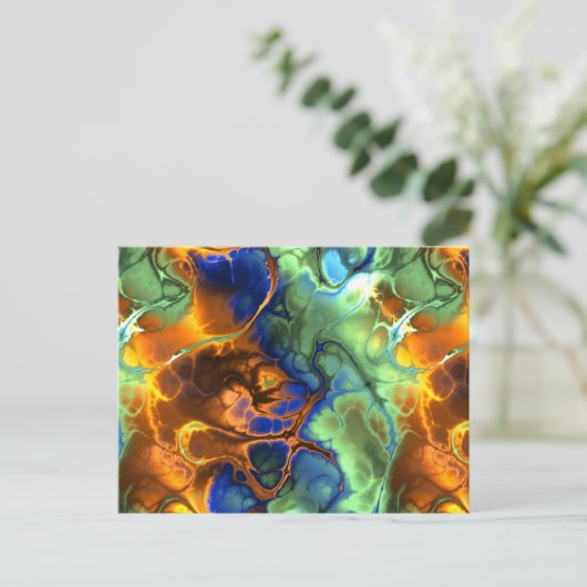 fractaal briefkaart in de ruimte (Staand voorkant)