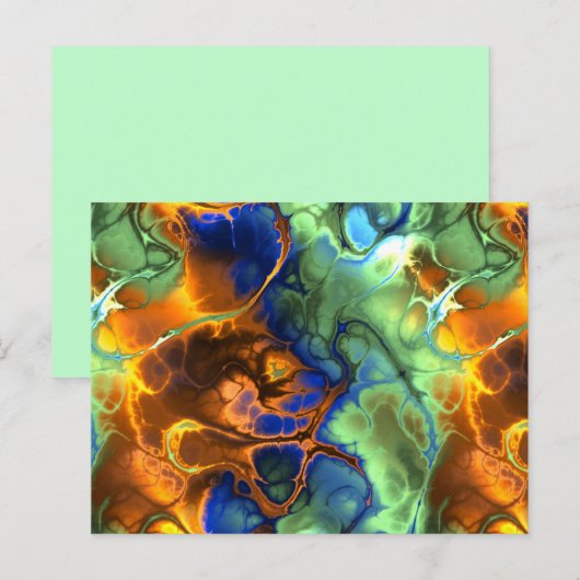 fractaal briefkaart in de ruimte (Voorkant / Achterkant)