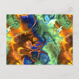 fractaal briefkaart in de ruimte