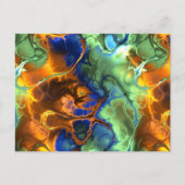 fractaal briefkaart in de ruimte (Voorkant)