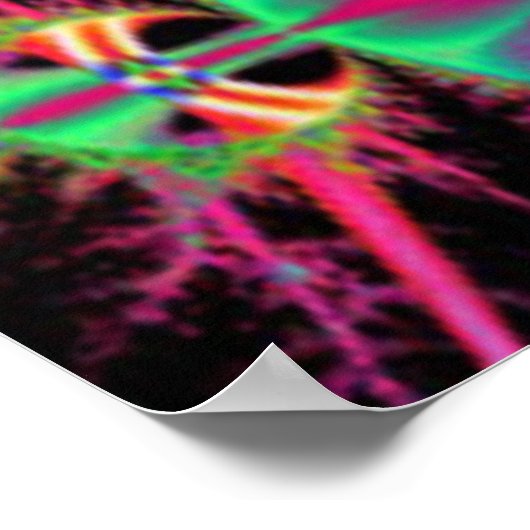 Fractaal landschap poster (Hoek)