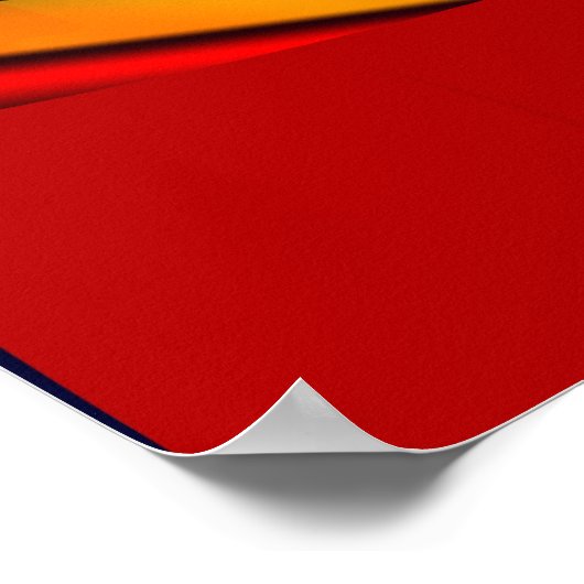 Fractaal landschap poster (Hoek)