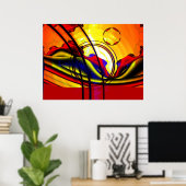 Fractaal landschap poster (Thuiskantoor)