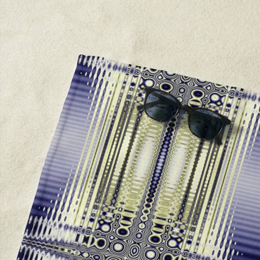 Fractaal lichtpatroon strandlaken (In situ)