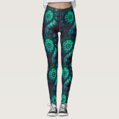 Fractaal malachiet3 leggings (Voorkant)