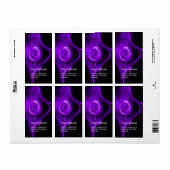 FRACTAAL ROOS 1 Paars Violet Black Etiket (Full Sheet)
