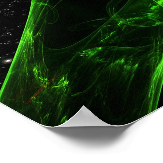 Fractaal Roos (20x16) Poster (Hoek)