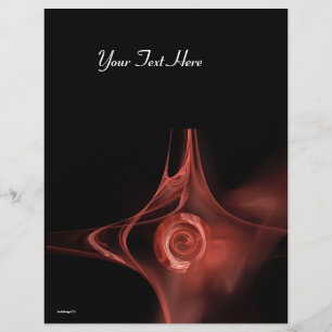 FRACTAAL ROOS 3 zacht antiek rood Flyer