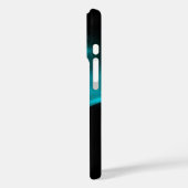 FRACTAAL ROOS, Blauw Turquase Black Case-Mate iPhone Case (Achterkant / Links)
