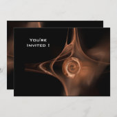 FRACTAAL ROOS, lichtbruin zwart Kaart (Voorkant / Achterkant)