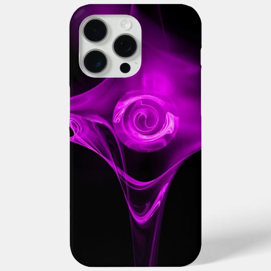 FRACTAAL ROOS, Paars Violet zwart Case-Mate iPhone Case (Achterkant)
