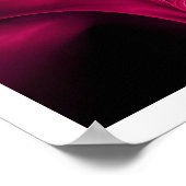 FRACTAAL ROOS, roze fuchsia Poster (Hoek)