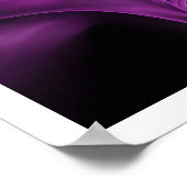 FRACTAAL ROOS, violet Poster (Hoek)