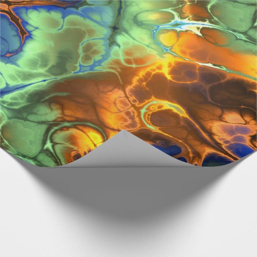 fractaal ruimteinpakpapier cadeaupapier (Hoek)