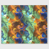 fractaal ruimteinpakpapier cadeaupapier (Vlak)