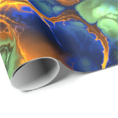 fractaal ruimteinpakpapier cadeaupapier (Rol Hoek)