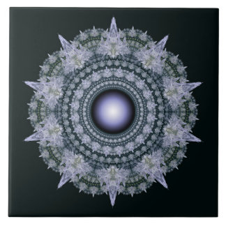 Fractaal uitstralend mozaïekpatroon tegeltje