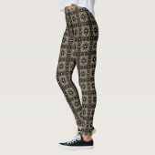 Fractaal visueel harmonisch patroon leggings (Links)
