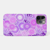 Fractaal wervelpatroon, tinten paars Case-Mate iPhone case (Achterkant (horizontaal))